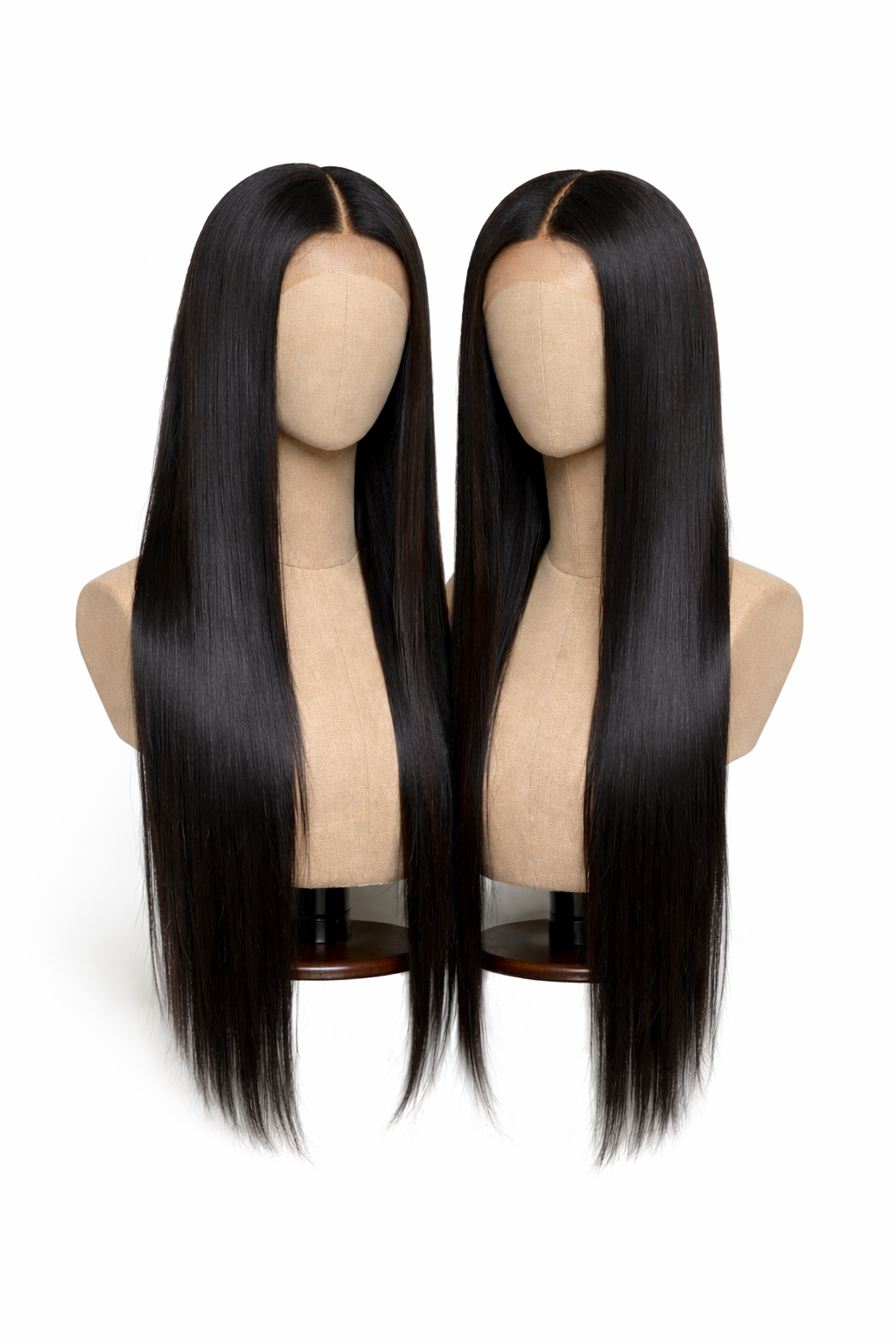 100% Raw Human Hair Straight Wig