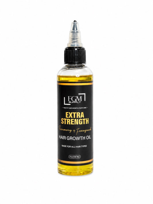 FGM Supply, Rosemary Hair Growth Oil with Fenugreek – Extra Strength Hair Growth Serum for Thicker, Longer, Stronger Hair | Scalp Oil for All Hair Types