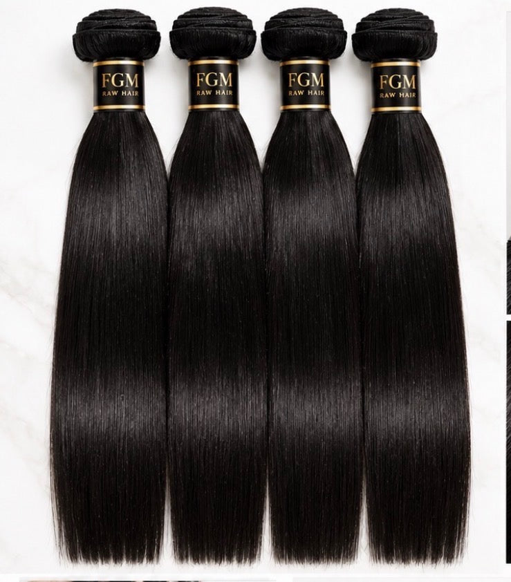 3-BUNDLE STRAIGHT HUMAN HAIR SETS | 20–30 Inch