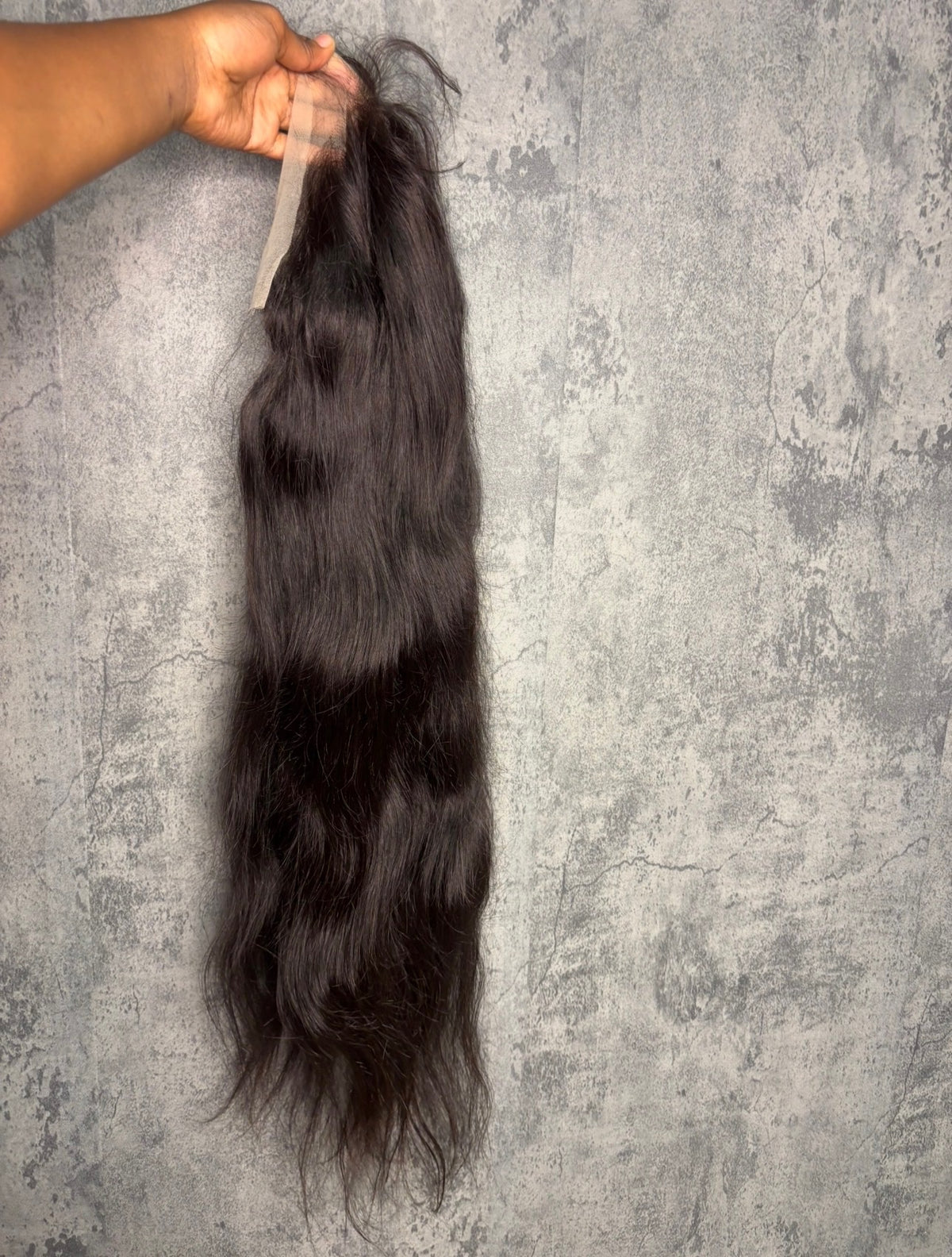 100% Raw Human Hair Straight Wig