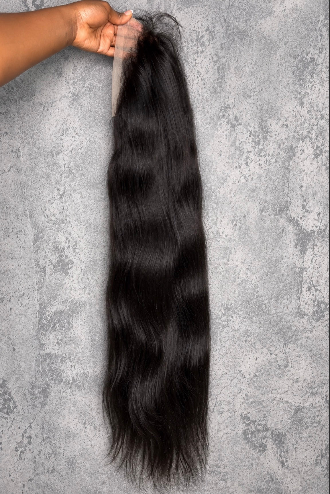 100% Raw Human Hair Straight Wig