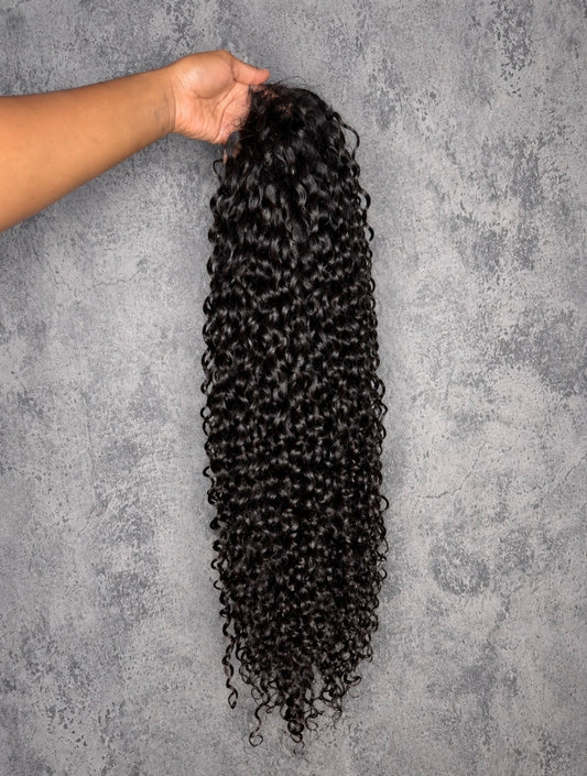 100% Raw Human Hair Deep Wave Wig – Luxury Curly Lace Front Wig