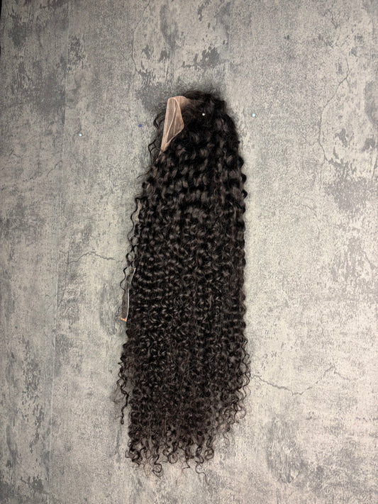 100% Raw Human Hair Deep Wave Wig – Luxury Curly Lace Front Wig